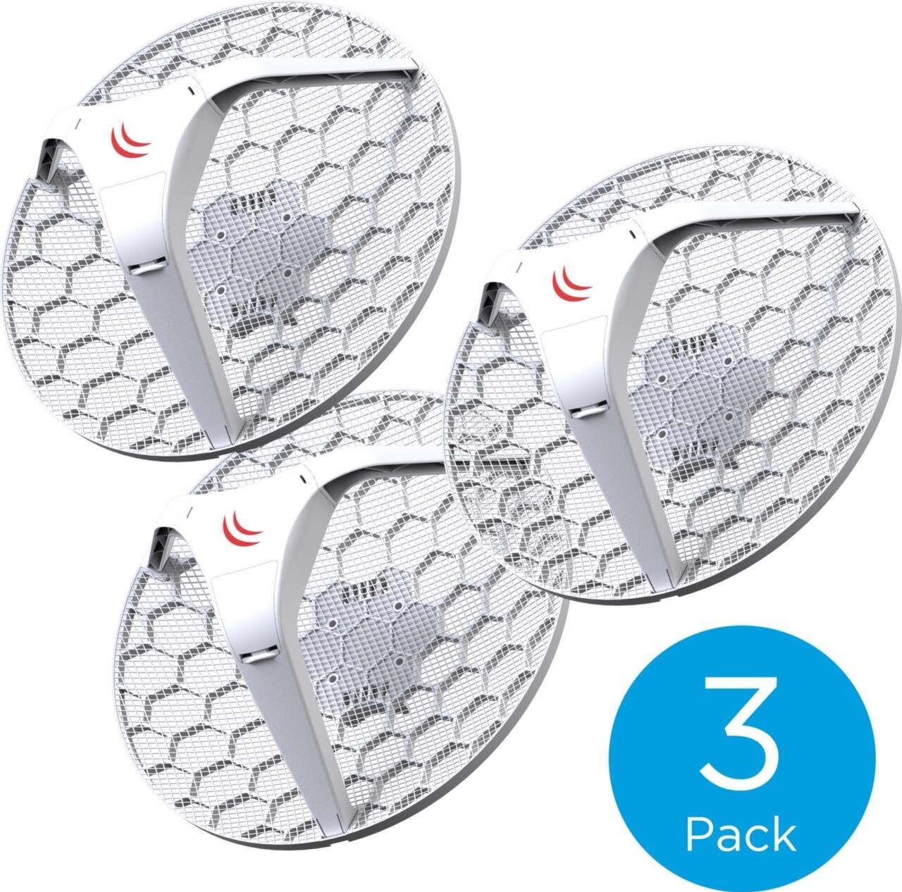 LHG 5 Light Head Grid Dual Chain 5Ghz 802.11an 24.5dBi, 3-Pack