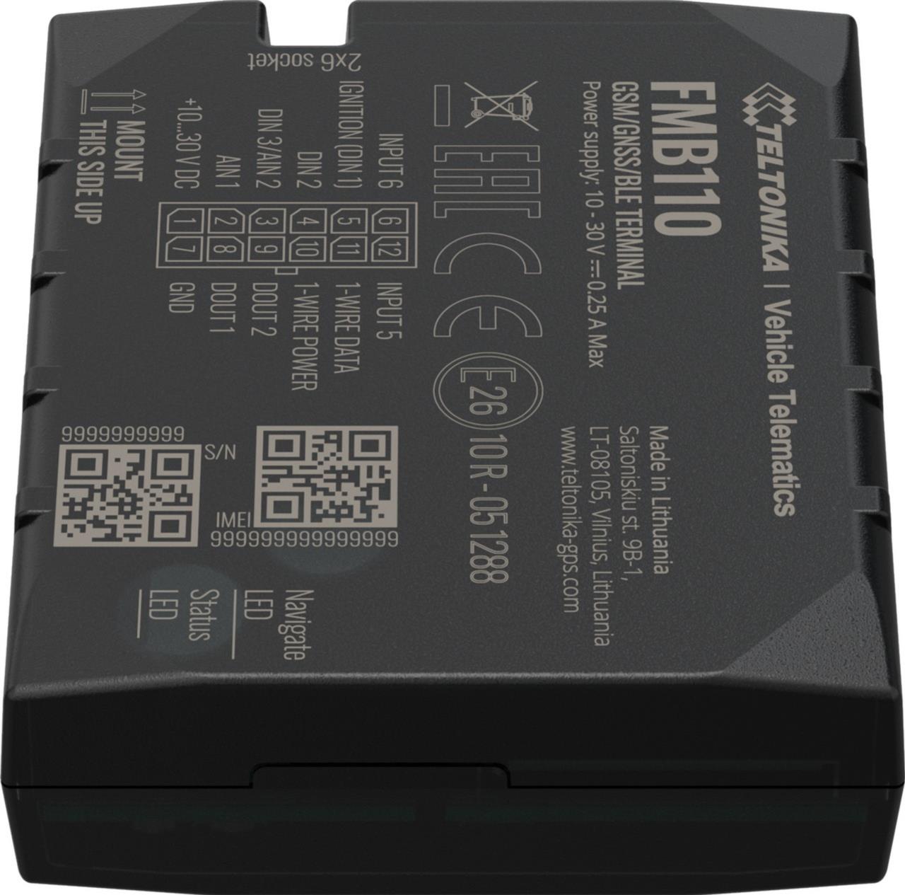 FMB110 GNSS/GSM/Bluetooth Tracker mit interner GNSS/GSM Antenne