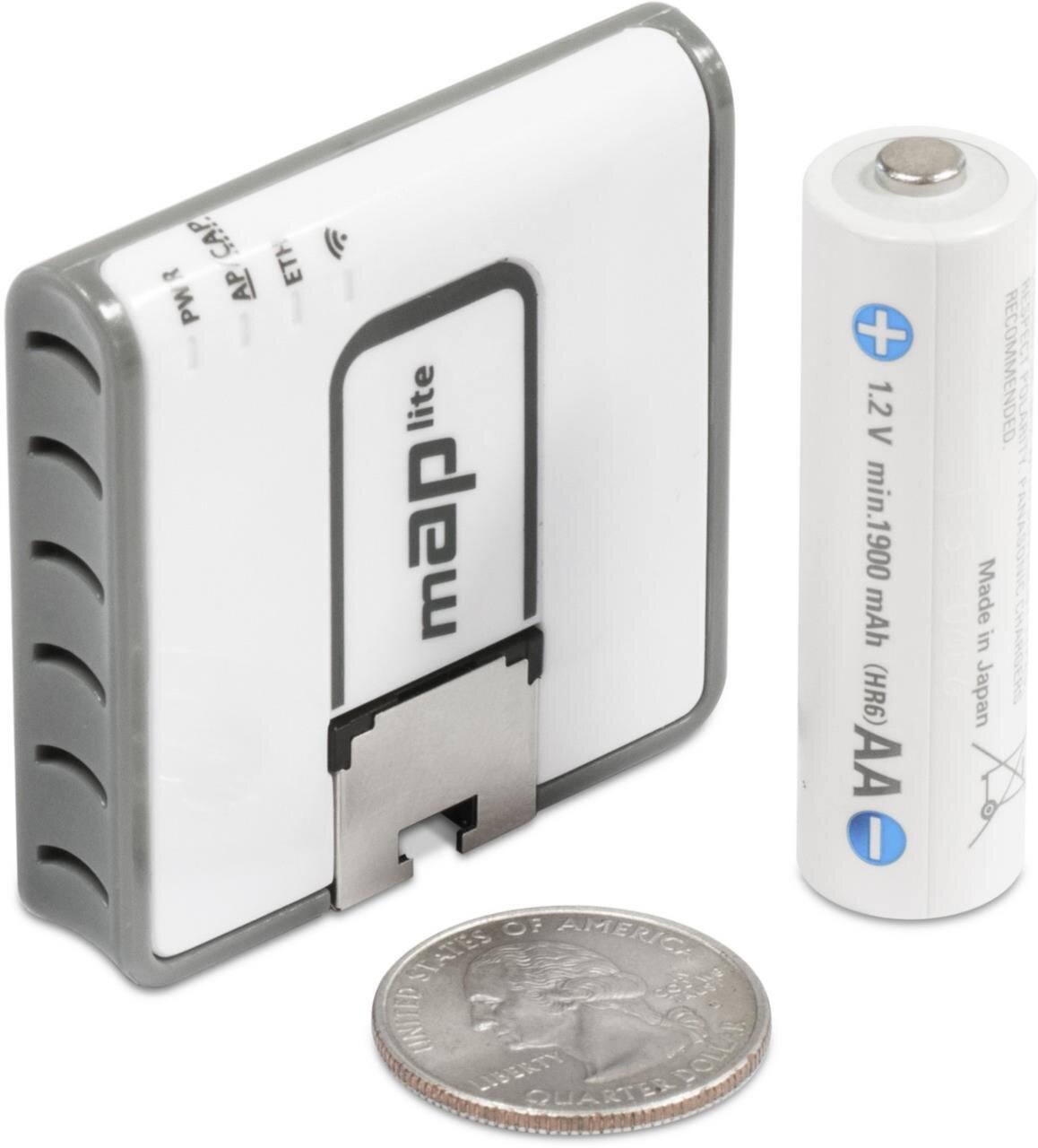 mAP lite mit QCA9533 650Mhz CPU, 64MB RAM, 1xLAN, Dual Chain 2.4Ghz 802.11b/g/n