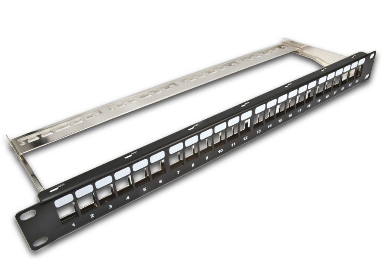 24-Port Keystone Modul-Leerpanel, 19