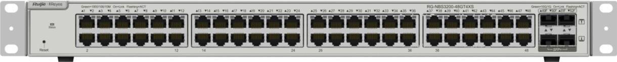 Ruijie Networks RG-NBS3200-48GT4XS switch di rete Gestito L2 Gigabit Ethernet 10/100/1000 Grigio (48-Port L2 Managed 10G Switch