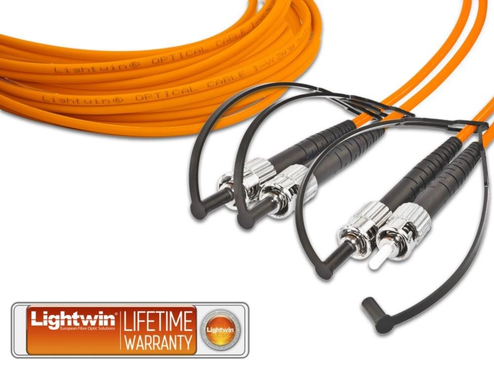 High Quality Duplex LWL Patchkabel, MM OM1, ST - ST