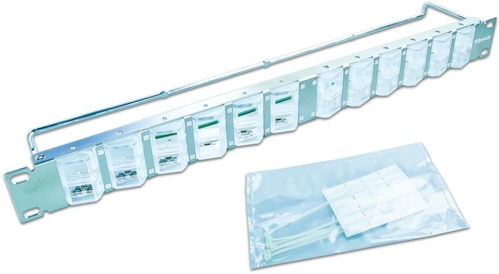 High Quality 24-Port Keystone Modul-Leerpanel, 0° oder 45° winkelbar