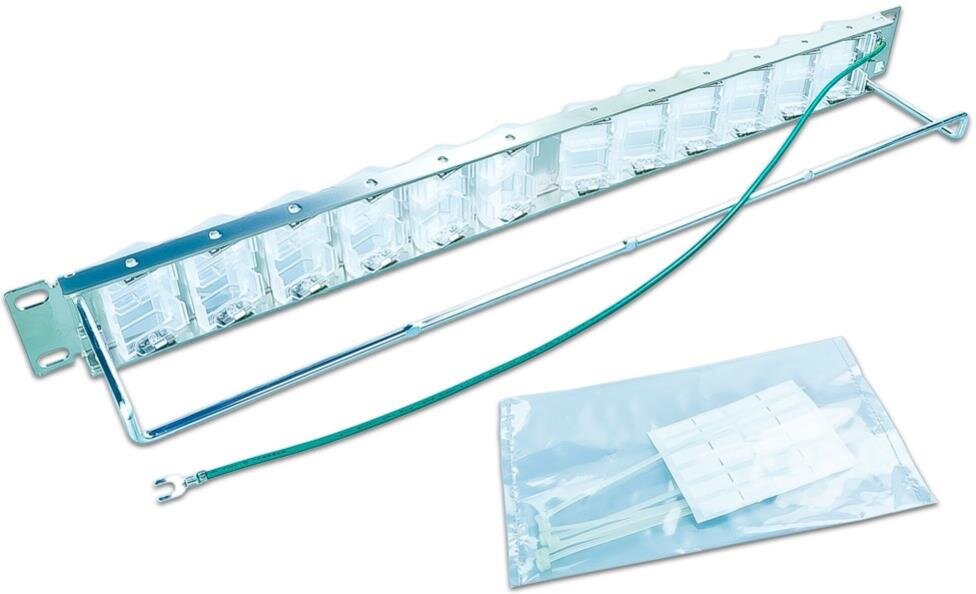 High Quality 24-Port Keystone Modul-Leerpanel, 0° oder 45° winkelbar