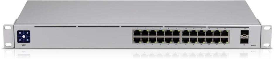 UniFi USW 24-Port Gigabit Switch mit 2x SFP, lüfterlos