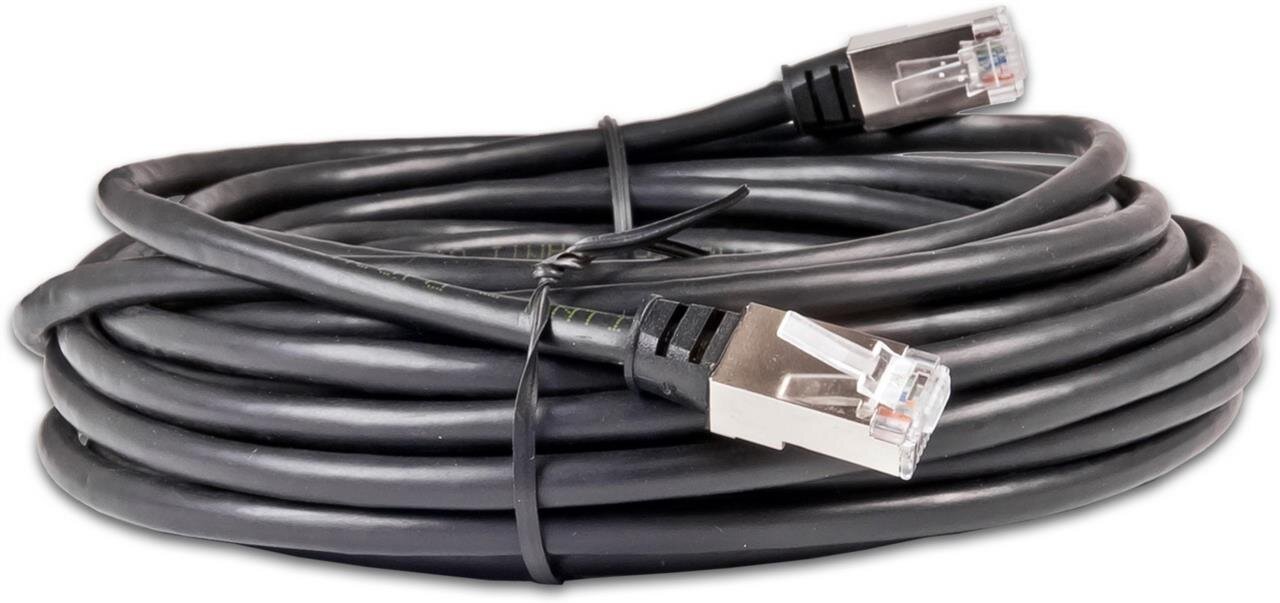 Outdoor Patchkabel, Anti-UV PVC Mantel, F/UTP, schwarz