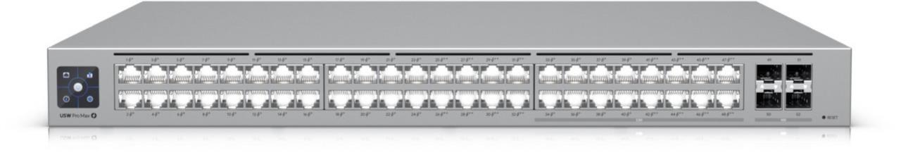 UniFi USW Pro Max PoE 802.3at/bt 48-Port Gigabit Layer 3 Etherlighting™ Switch