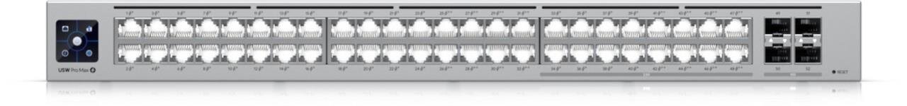 UniFi USW Pro Max PoE 802.3at/bt 48-Port Gigabit Layer 3 Etherlighting™ Switch 