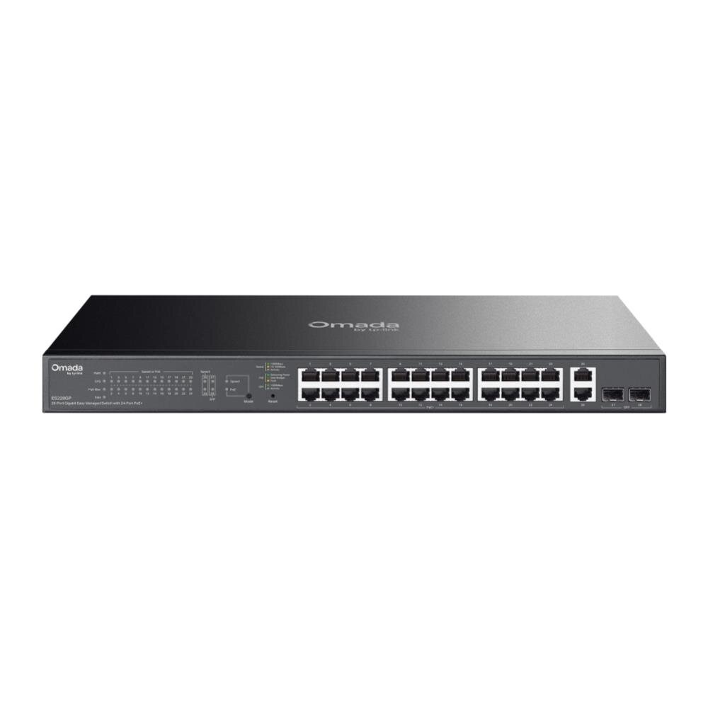 Omada 28-Port-Gigabit-Easy-Managed-Switch mit 24-Port-PoE+