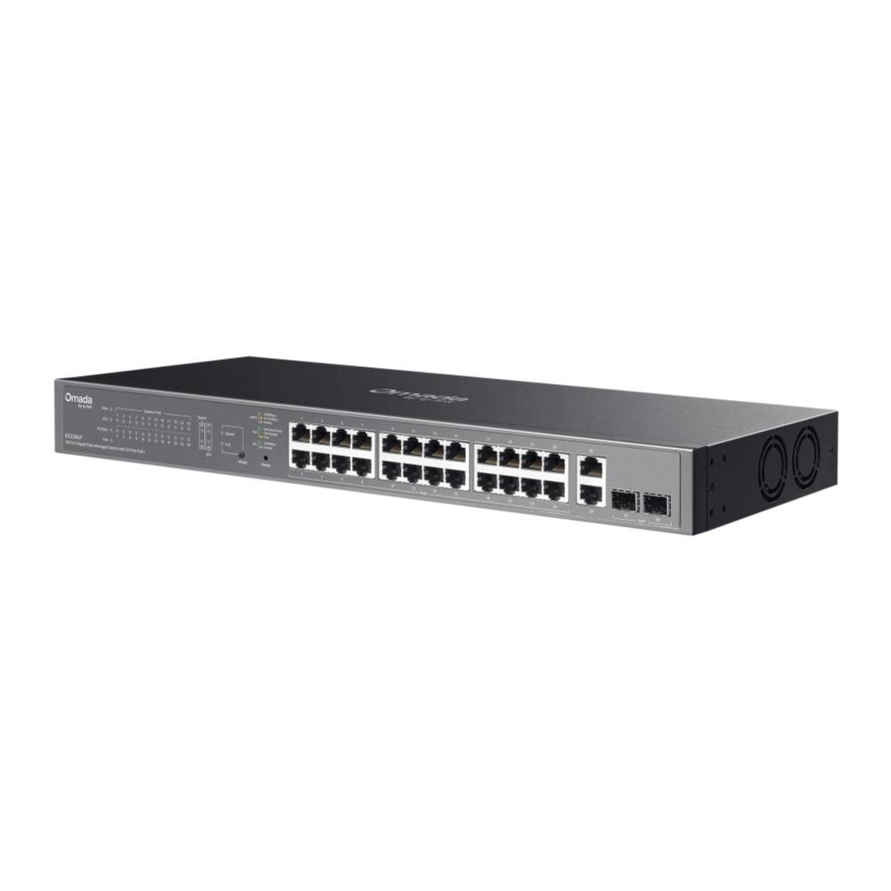 Omada 28-Port-Gigabit-Easy-Managed-Switch mit 24-Port-PoE+