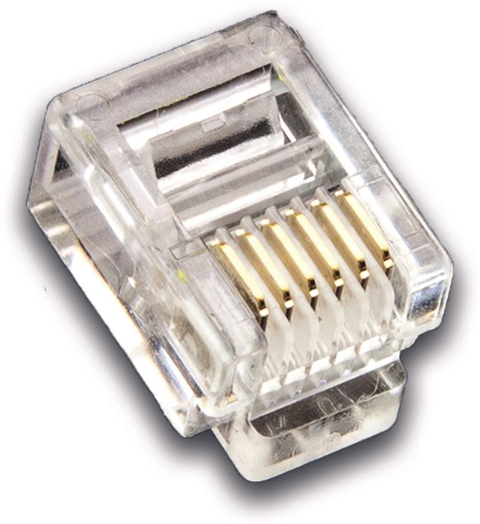 Modularstecker RJ12 (6-Pole / 6-Kontakte), ungeschirmt