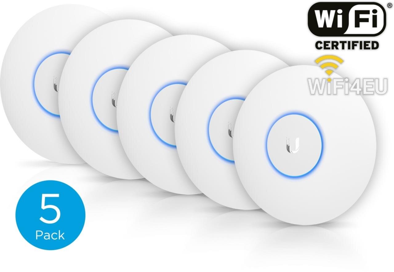 UniFi AP, 802.11ac Dual Radio Indoor AP, LITE Version, 5-Pack