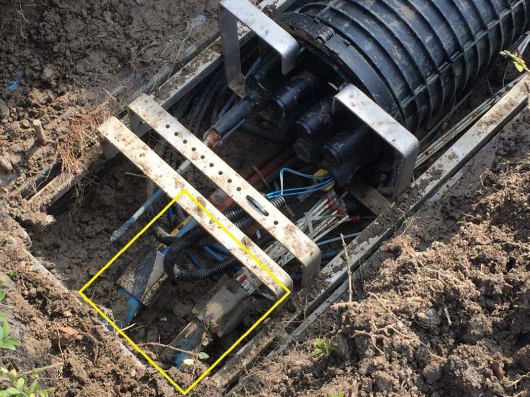 Teilbare Rohrabdichtung für versch. Rohrdurchmesser, für 50mm Rohre