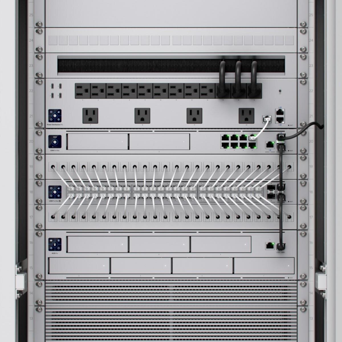 Ubiquiti Keystone Kabeldurchführungs-Modul, 12er-Pack