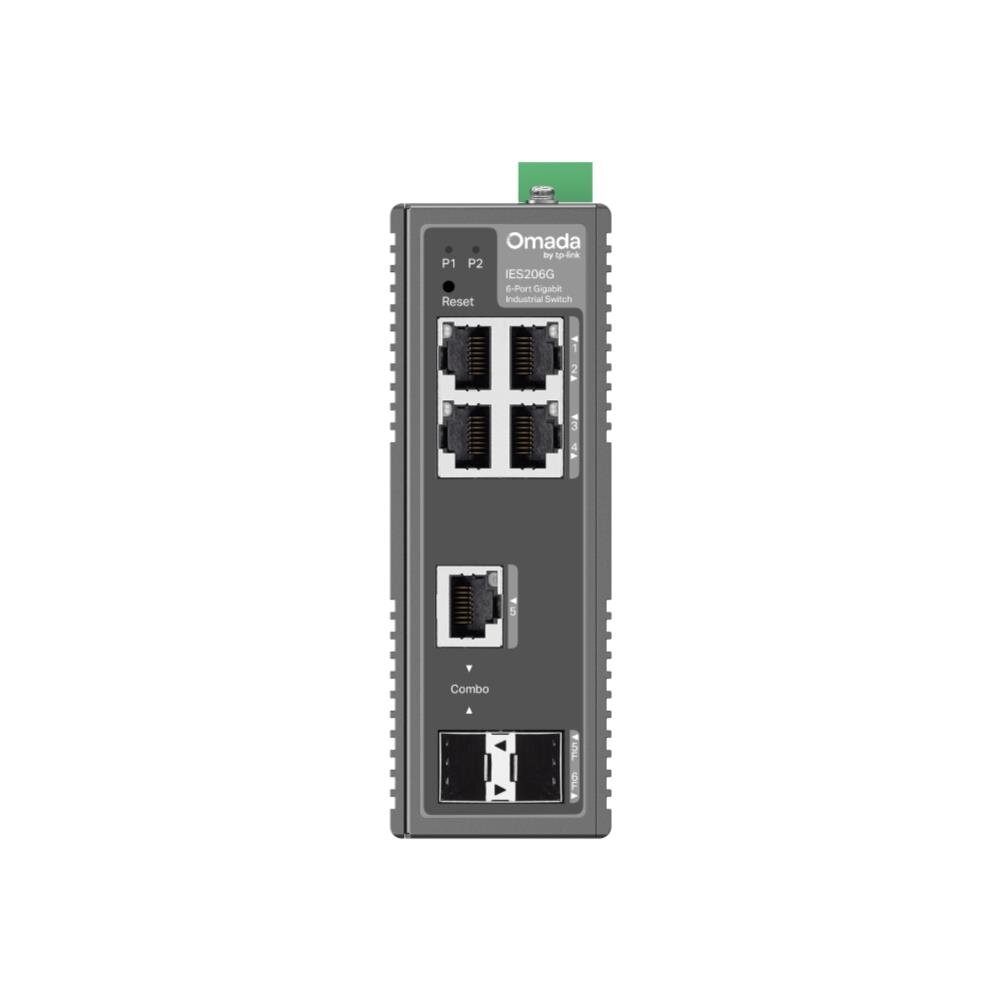 Omada 6-Port Gigabit Industrial Easy Managed Switch, 4x RJ45, 1x Combo, 1x SFP