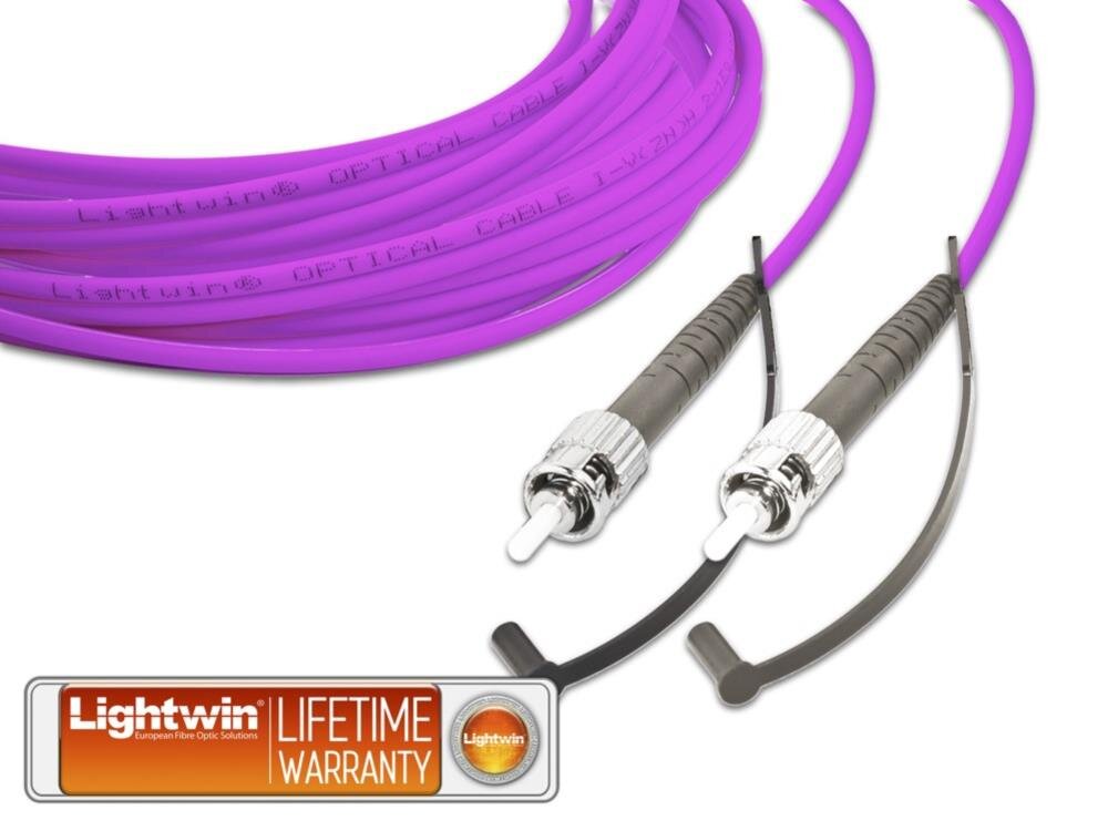 High Quality Simplex LWL Patchkabel, MM OM4, ST - ST 