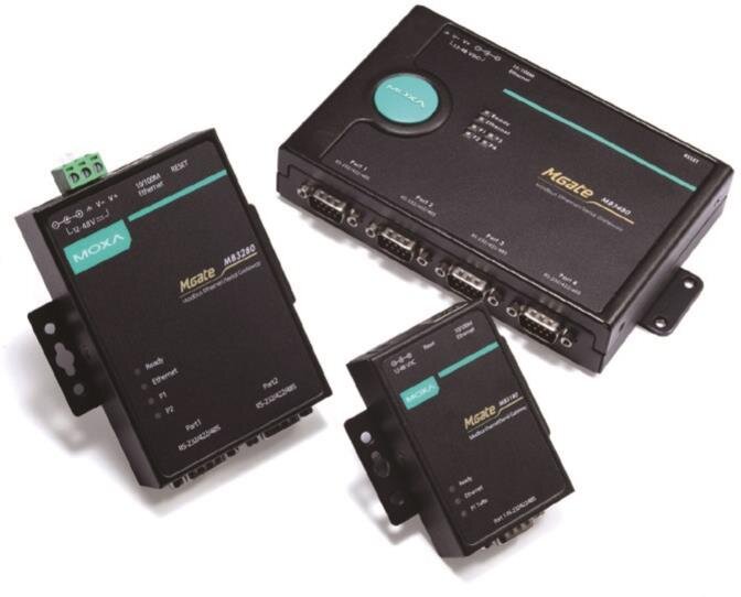 4 Port RS-232/422/485 Modbus TCP to Serial Communication