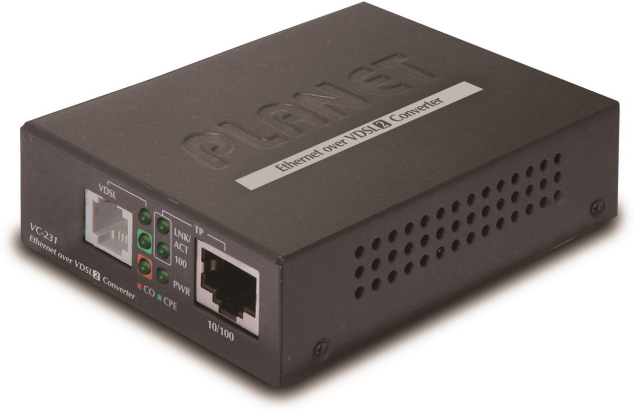 100/100 Mbps Ethernet to VDSL2 Converter - 30a profile