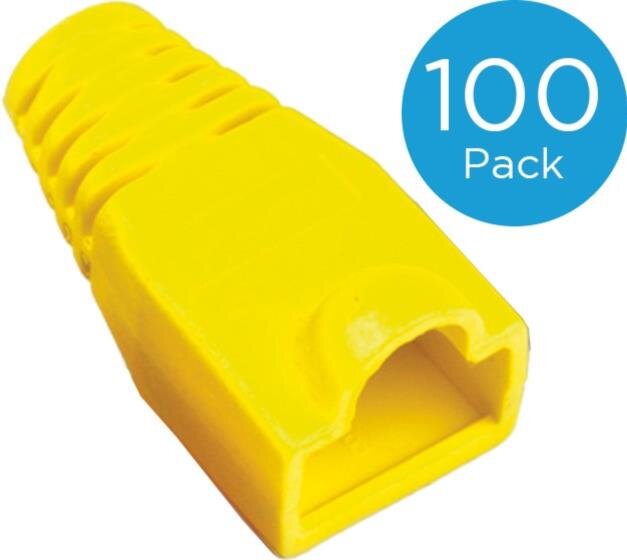 Tülle für RJ45 Stecker standard, Farbe: gelb, 100er-Pack