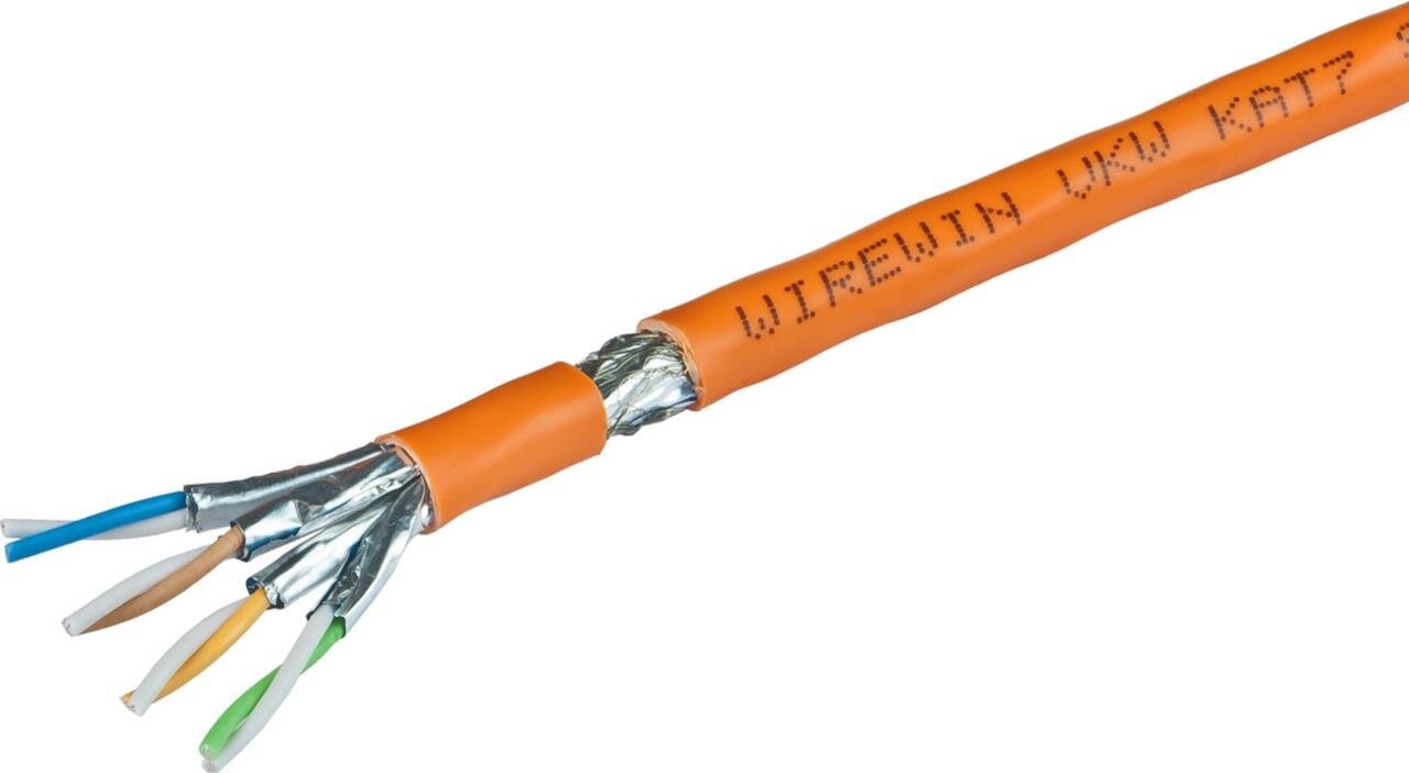 KAT7 Verlegekabel, S/FTP, 1000MHz, CPR: Cca, Single/Duplex KAT7 Verlegekabel, S/
