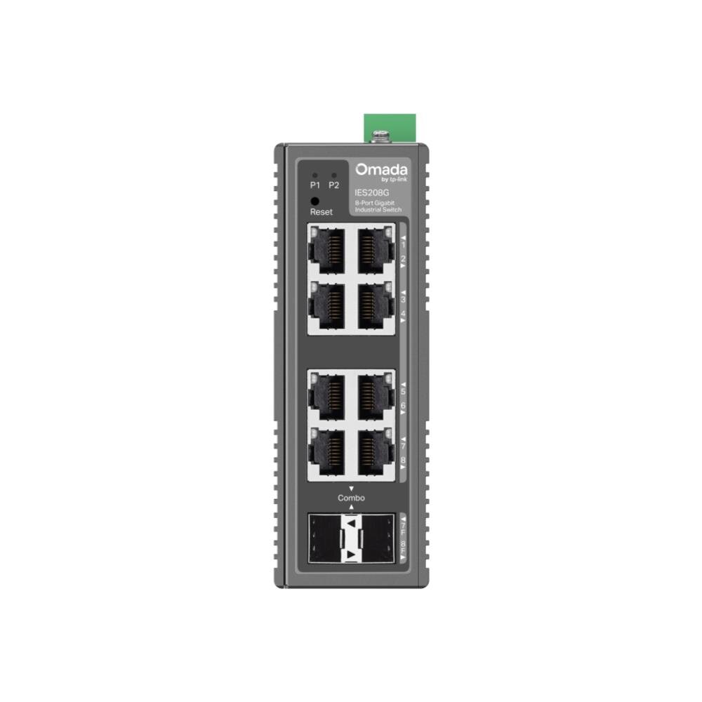 Omada 8-Port Gigabit Industrial Easy Managed Switch, 6x RJ45, 2x Combo