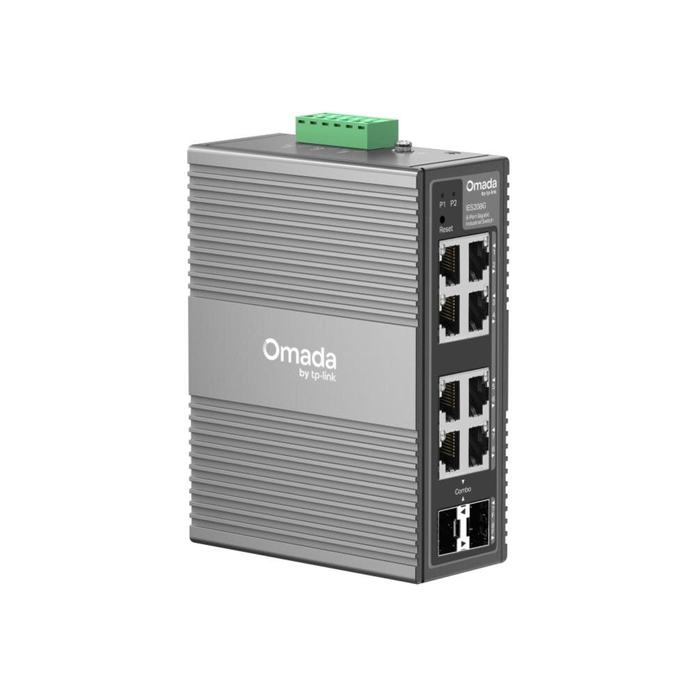 Omada 8-Port Gigabit Industrial Easy Managed Switch, 6x RJ45, 2x Combo
