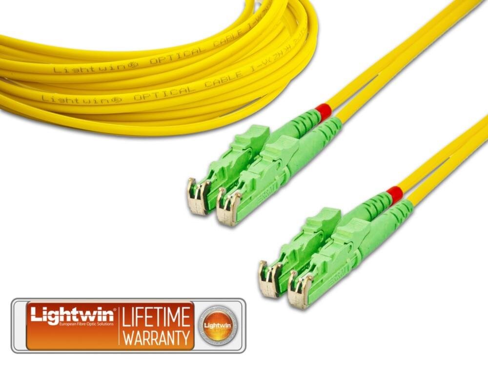 High Quality Duplex LWL Patchkabel, SM, 2x E2000/APC