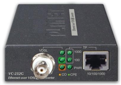 1-Port 10/100/1000T Ethernet over Coaxial Converter