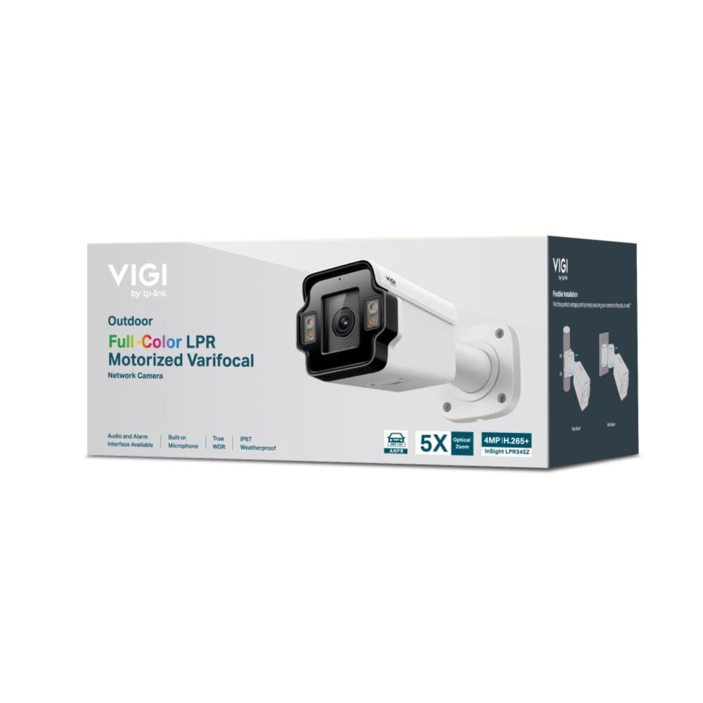 VIGI 4MP Outdoor Bullet Kamera mit Kennzeichenerkennung