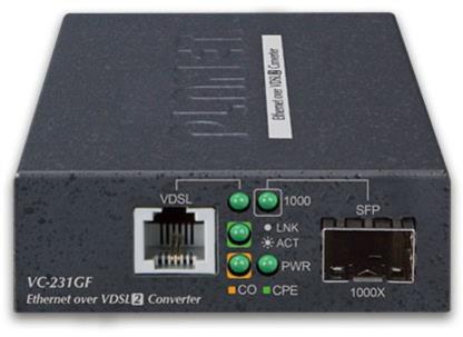 1-Port 1000BASE-X SFP + 1-Port RJ11 VDSL2 Converter