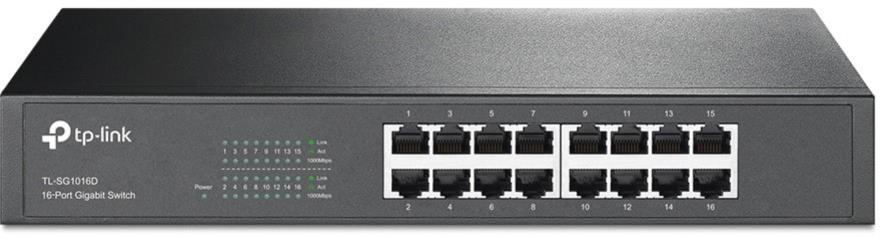 16-Port Gigabit Desktop/Rackmount Switch