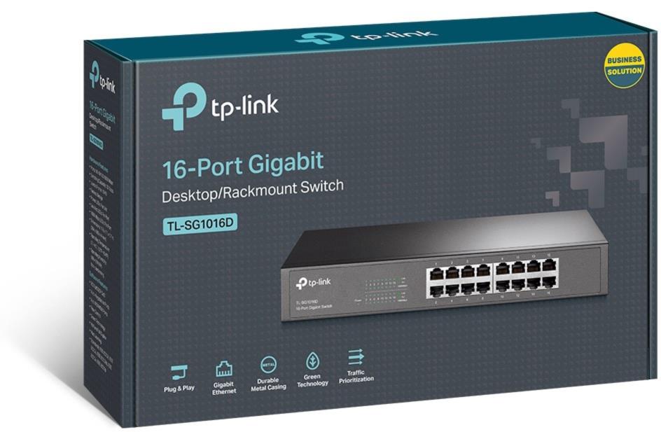 16-Port Gigabit Desktop/Rackmount Switch