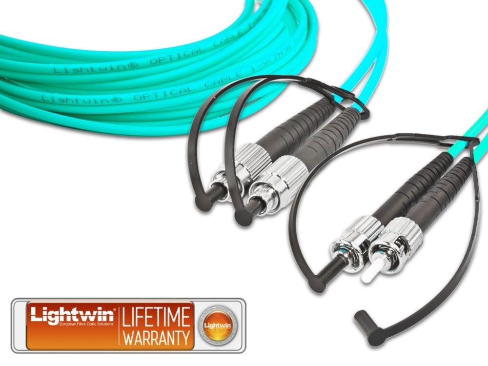 High Quality Duplex LWL Patchkabel, MM OM3, FC - ST 