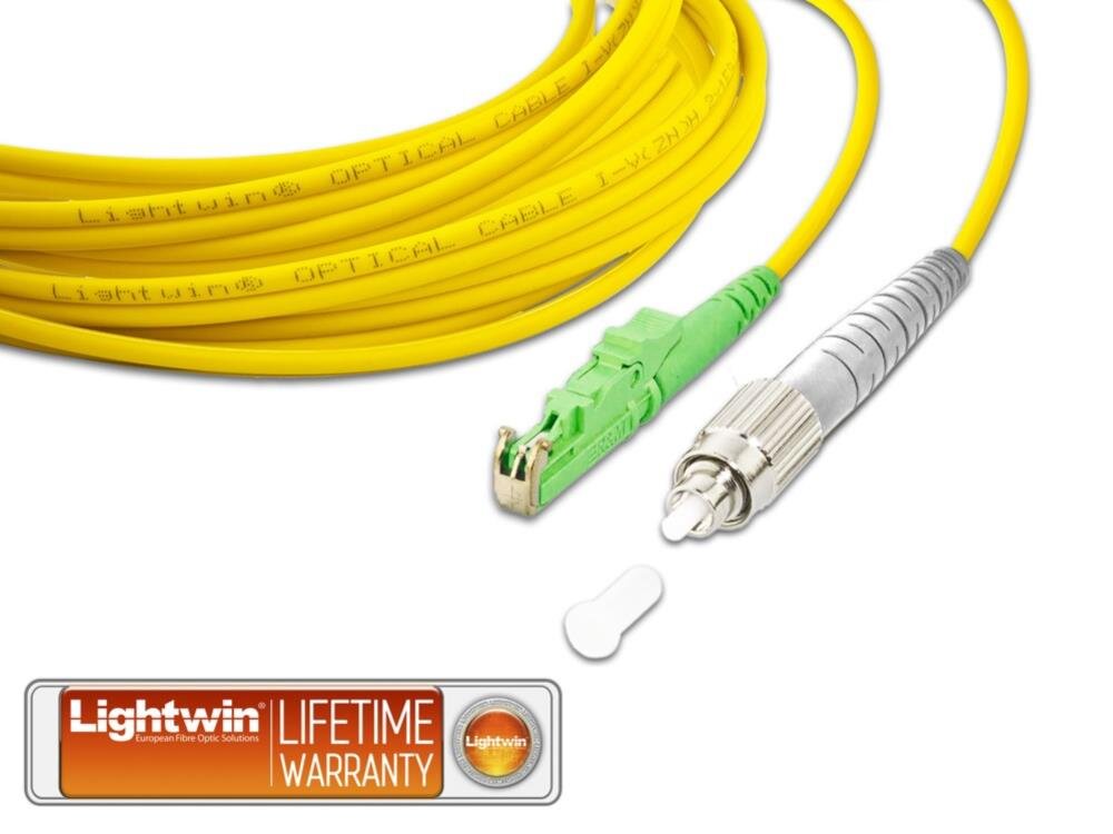 High Quality Simplex LWL Patchkabel, SM, E2000/APC - FC
