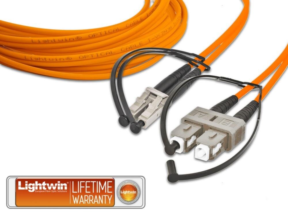High Quality Duplex LWL Patchkabel, MM OM2, LC - SC 