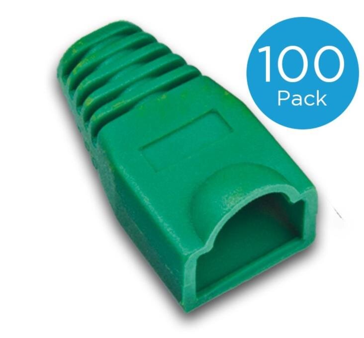 Tülle für RJ45 Stecker standard, Farbe: grün, 100er-Pack
