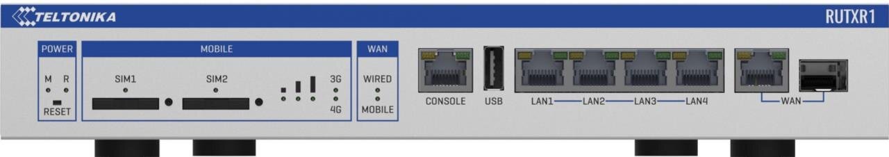 Enterprise Rack-Mountable SFP/LTE Router, Dual-SIM, 5x 1Gbit, Wave2 802.11ac