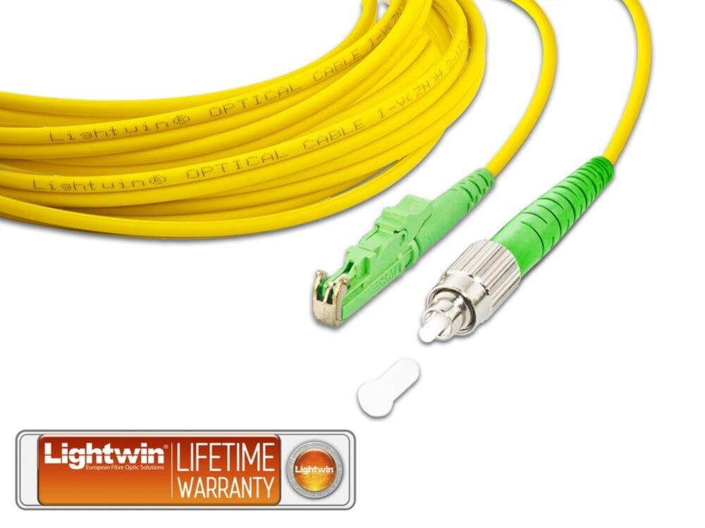 High Quality Simplex LWL Patchkabel, SM, E2000/APC - FC/APC