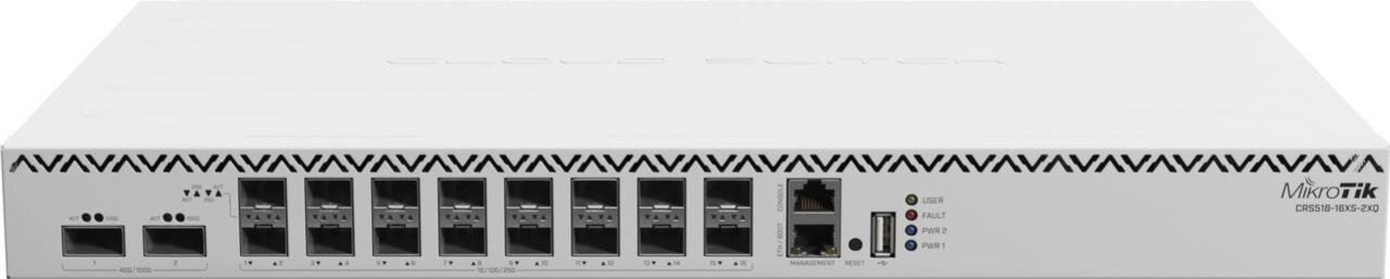 Cloud Router Switch, 2x 100GB QSFP28, 16x 25 GB SFP, 2 redudante Netzteile