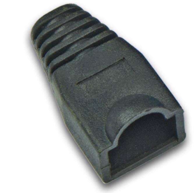 Tülle für RJ45 Stecker standard, Farbe: schwarz