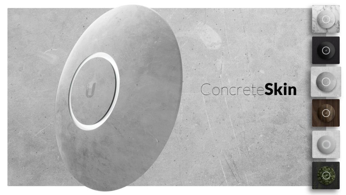 UniFi nHD-Cover für UAP-nanoHD Access Point, 3-Pack, Beton / Concrete Design