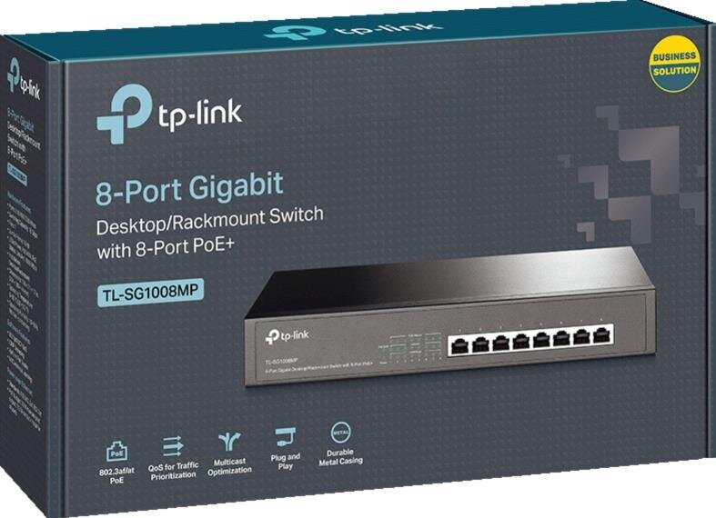 8-Port Gigabit Desktop Switch mit 8-Port PoE+