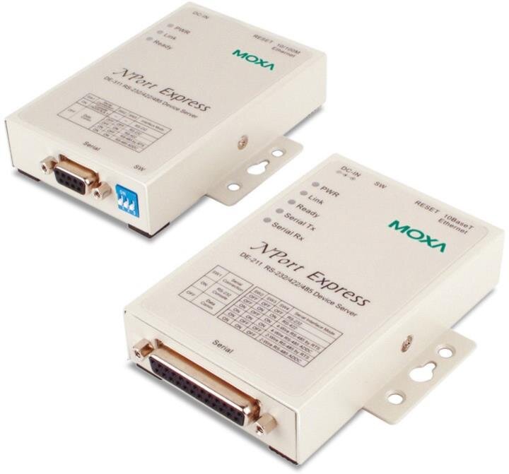 1 port device server, 10/100M Ethernet, RS-232/422/485