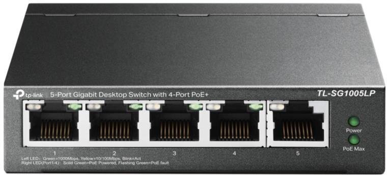 5-Port Gigabit Desktop Switch mit 4-Port PoE+