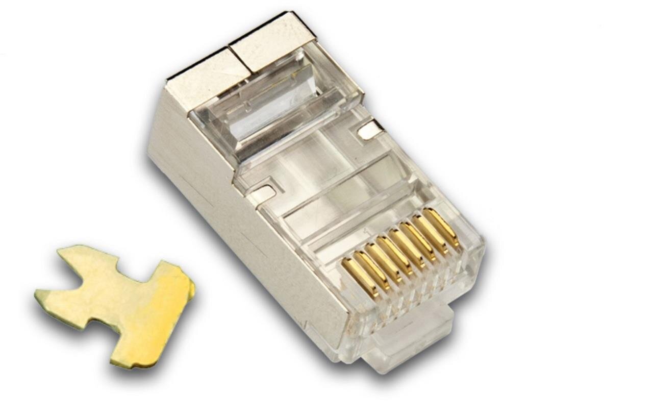 Modularstecker RJ45 (8-Pole / 8-Kontakte), geschirmt