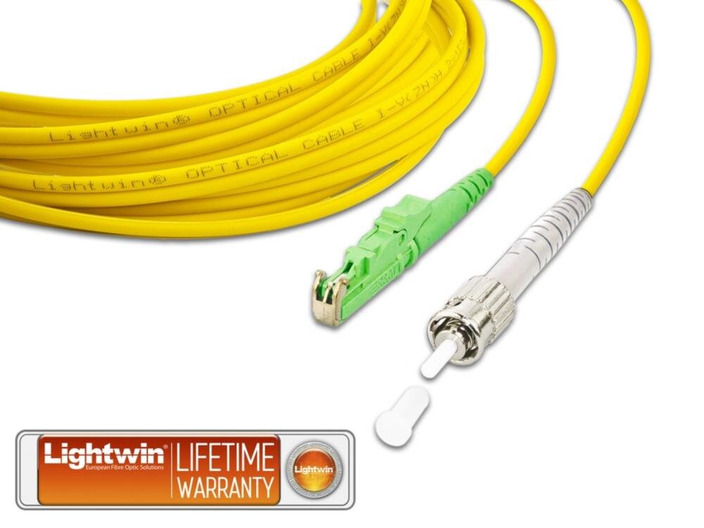 High Quality Simplex LWL Patchkabel, SM, E2000/APC - ST