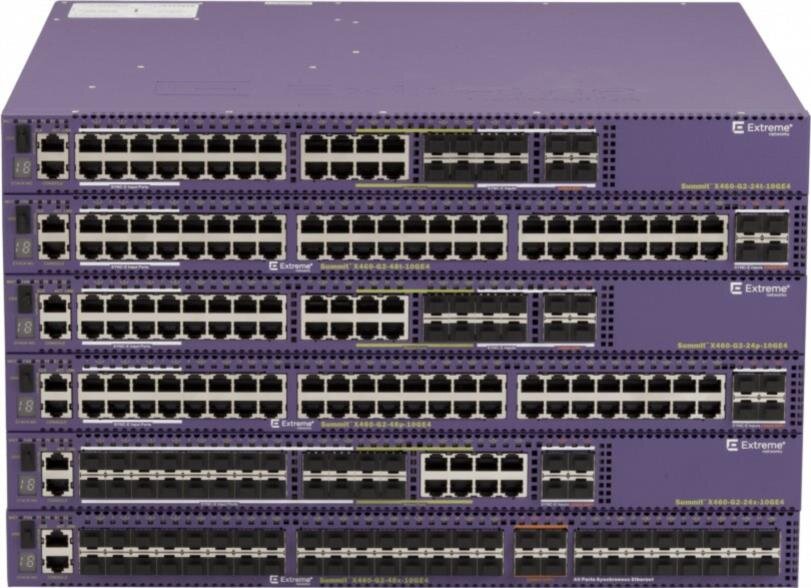ExtremeSwitching X460-G2, stackbare managed Layer3 Gigabit-Switche