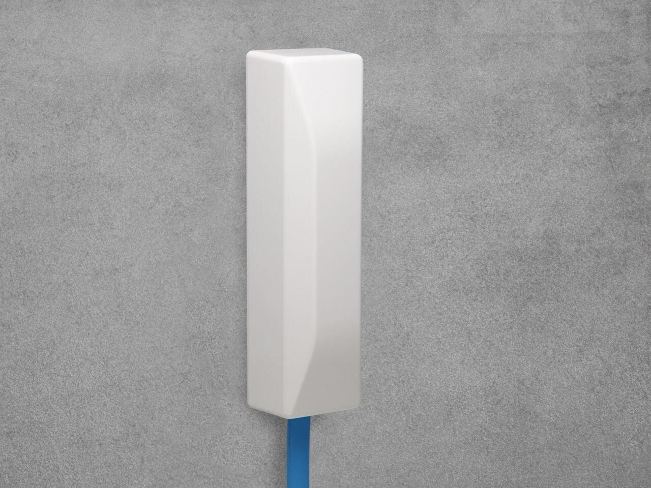 FTTH einfache Mauerdurchführung, für 1x 4-12 mm Rohre, 90° Biegung