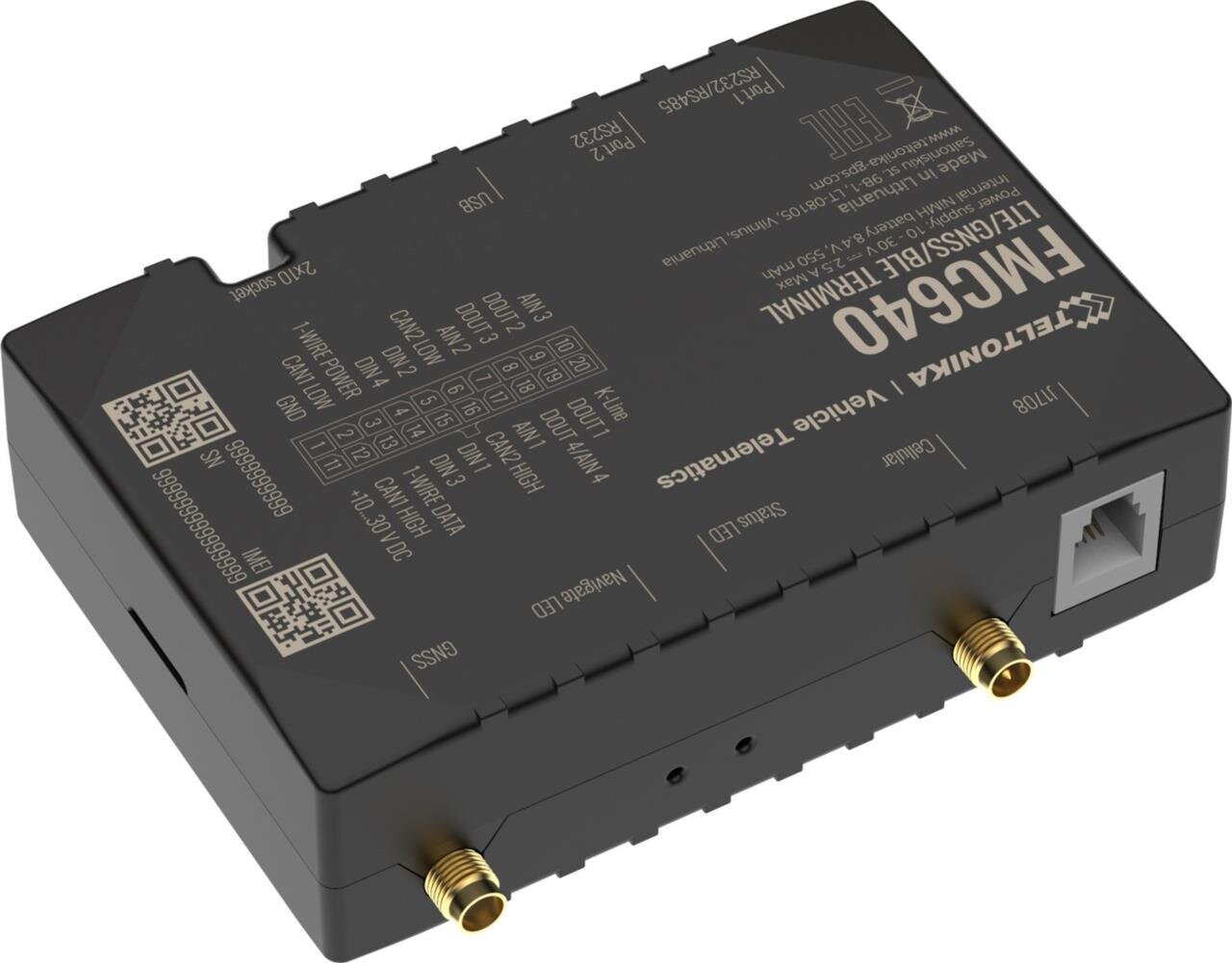 FMC640 GNSS/LTE/3G/GSM-Terminal mit Hochleistungs-Pufferbatterie