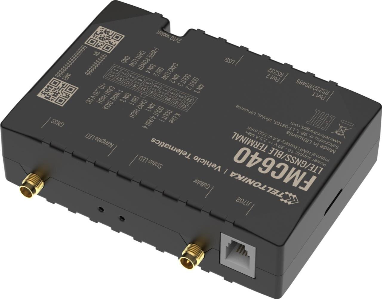 FMC640 GNSS/LTE/3G/GSM-Terminal mit Hochleistungs-Pufferbatterie